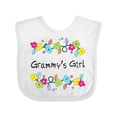 thumbnail image 1 of Inktastic Grammys Girl Bright Flowers Girls Baby Bib, 1 of 4