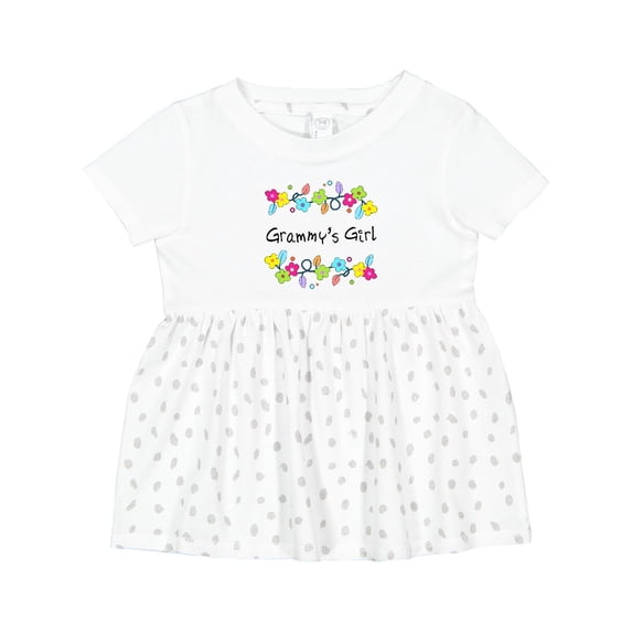 Inktastic Grammys Girl Bright Flowers Girls Baby Dress