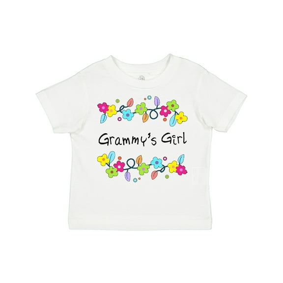 Inktastic Grammys Girl Bright Flowers Girls Toddler T-Shirt