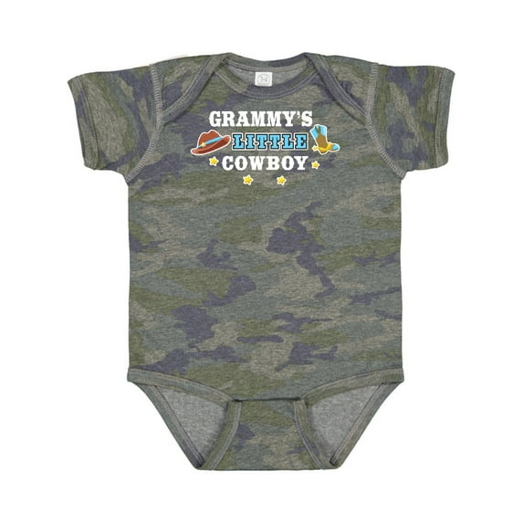 Inktastic Grammys Little Cowboy with Cowboy Hat and Boots Boys Baby Bodysuit