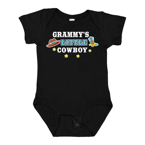 Inktastic Grammys Little Cowboy with Cowboy Hat and Boots Boys Baby Bodysuit