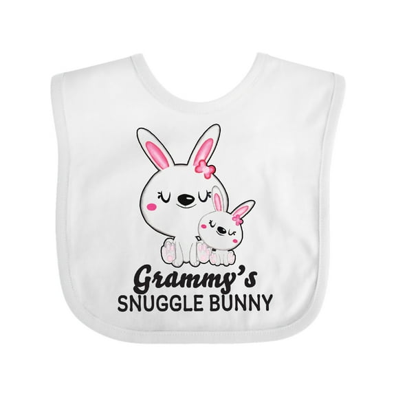 Inktastic Grammys Snuggle Bunny Easter Girls Baby Bib