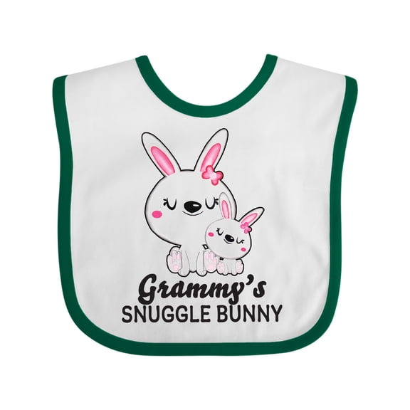 Inktastic Grammys Snuggle Bunny Easter Girls Baby Bib