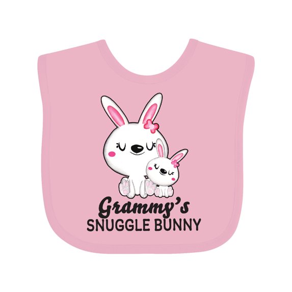 Inktastic Grammy's Snuggle Bunny Easter Girls Baby Bib
