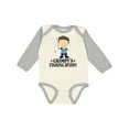 thumbnail image 1 of Inktastic Grampa Fishing Buddy Boys Boys Long Sleeve Baby Bodysuit, 1 of 5