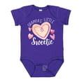 thumbnail image 1 of Inktastic Grampa's Little Sweetie with Pink Heart Cookie Boys or Girls Baby Bodysuit, 1 of 5