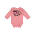 thumbnail image 1 of Inktastic Grampas Little Cowgirl with Cowgirl Hat and Boots Girls Long Sleeve Baby Bodysuit, 1 of 5