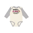 thumbnail image 1 of Inktastic Grampas Little Cowgirl with Cowgirl Hat and Boots Girls Long Sleeve Baby Bodysuit, 1 of 5