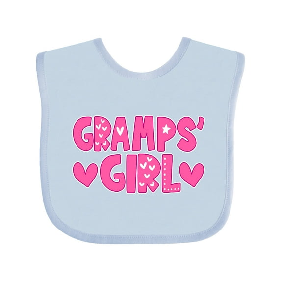 Inktastic Gramps' Girl Granddaughter Gift Girls Baby Bib