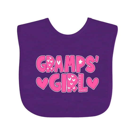 Inktastic Gramps' Girl Granddaughter Gift Girls Baby Bib