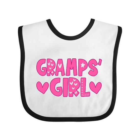 Inktastic Gramps' Girl Granddaughter Gift Girls Baby Bib