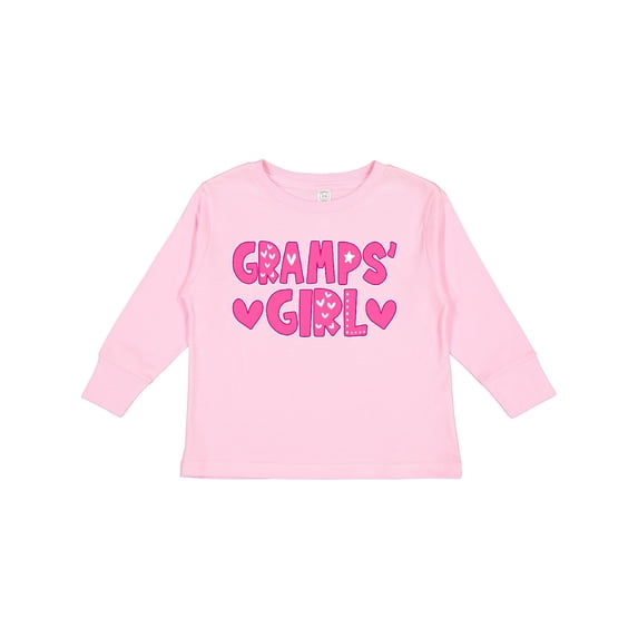Inktastic Gramps' Girl Granddaughter Girls Long Sleeve Toddler T-Shirt