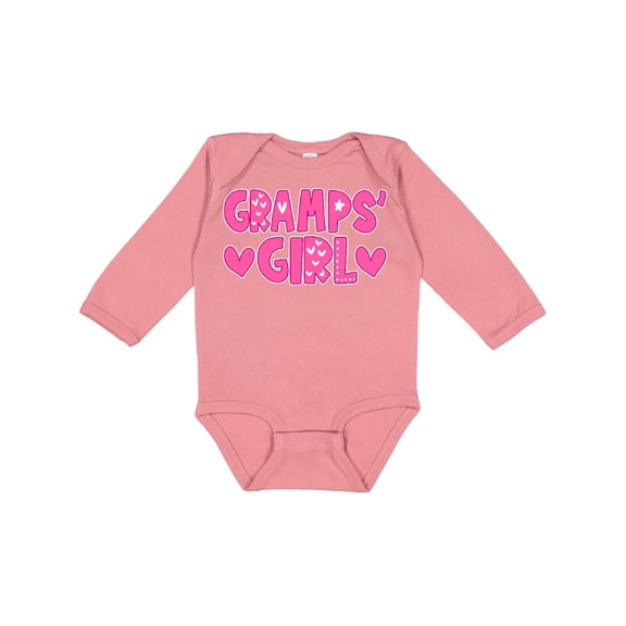 Inktastic Gramps' Girl Granddaughter Girls Long Sleeve Baby Bodysuit