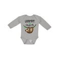 thumbnail image 1 of Inktastic Gramps Loves Me Cute Sloth and Baby Boys or Girls Long Sleeve Baby Bodysuit, 1 of 5