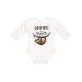 thumbnail image 1 of Inktastic Gramps Loves Me Cute Sloth and Baby Boys or Girls Long Sleeve Baby Bodysuit, 1 of 5