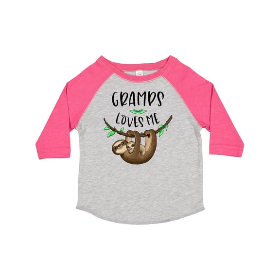 Inktastic Gramps Loves Me Cute Sloth and Baby Boys or Girls Toddler T-Shirt