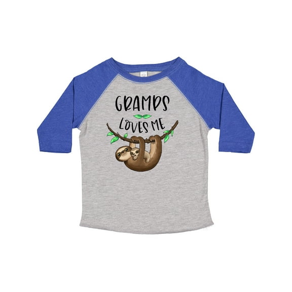 Inktastic Gramps Loves Me Cute Sloth and Baby Boys or Girls Toddler T-Shirt
