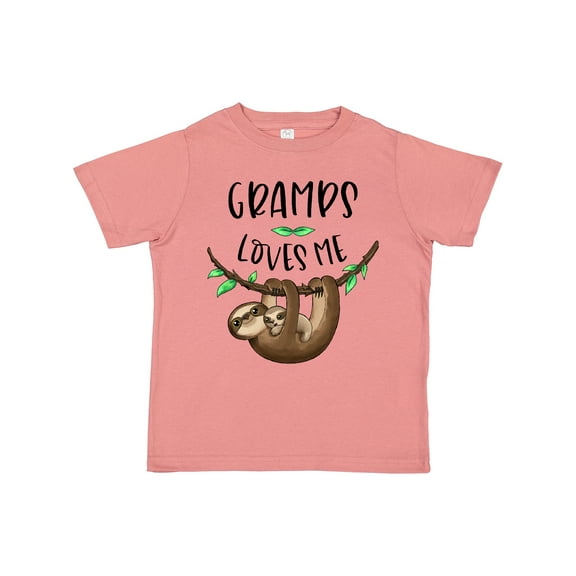 Inktastic Gramps Loves Me Cute Sloth and Baby Boys or Girls Toddler T-Shirt