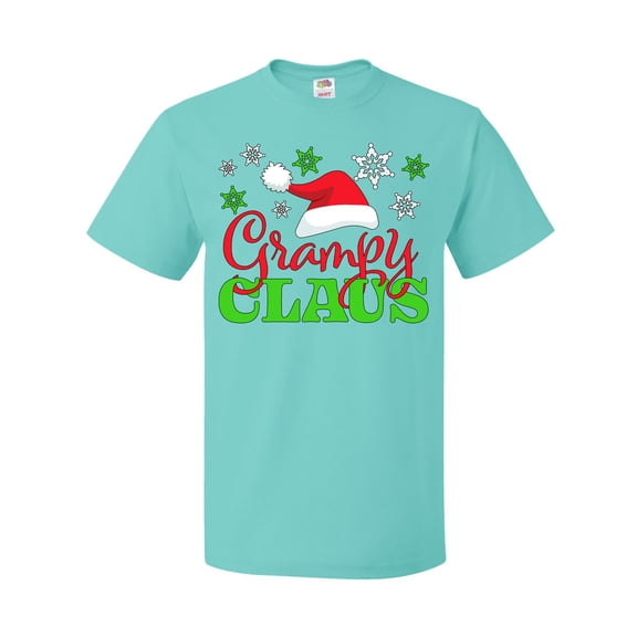 Inktastic Grampy Claus with Christmas Santa Hat and Snowflakes T-Shirt