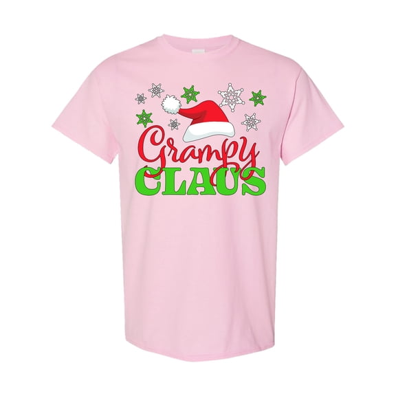 Inktastic Grampy Claus with Christmas Santa Hat and Snowflakes T-Shirt