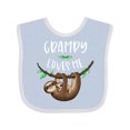 thumbnail image 1 of Inktastic Grampy Loves Me Cute Sloth and Baby Boys or Girls Baby Bib, 1 of 4