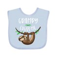 thumbnail image 1 of Inktastic Grampy Loves Me Cute Sloth and Baby Boys or Girls Baby Bib, 1 of 4