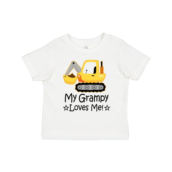 Inktastic Grampy Loves Me Grandson Truck Boys Toddler T-Shirt