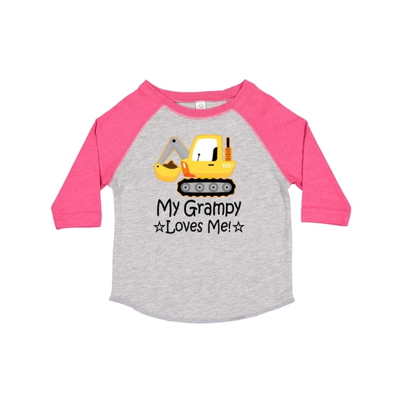 Inktastic Grampy Loves Me Grandson Truck Boys Toddler T-Shirt