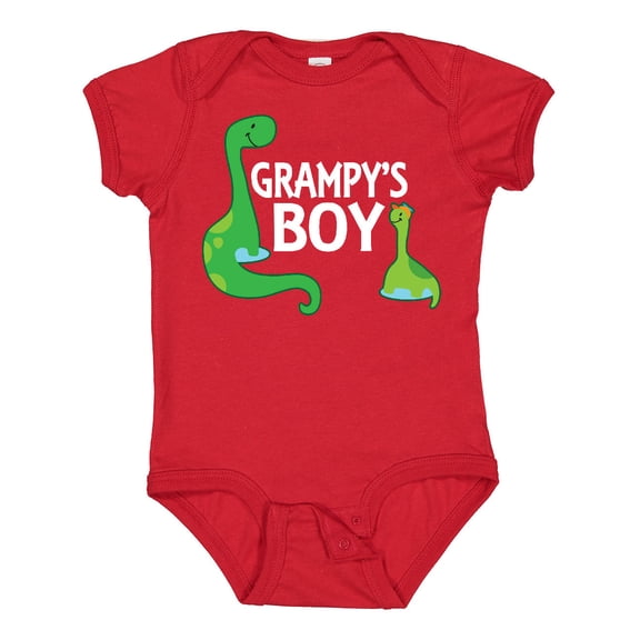 Inktastic Grampy's Boy Grandson Dinosaur Boys Baby Bodysuit