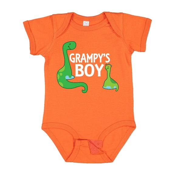 Inktastic Grampy's Boy Grandson Dinosaur Boys Baby Bodysuit