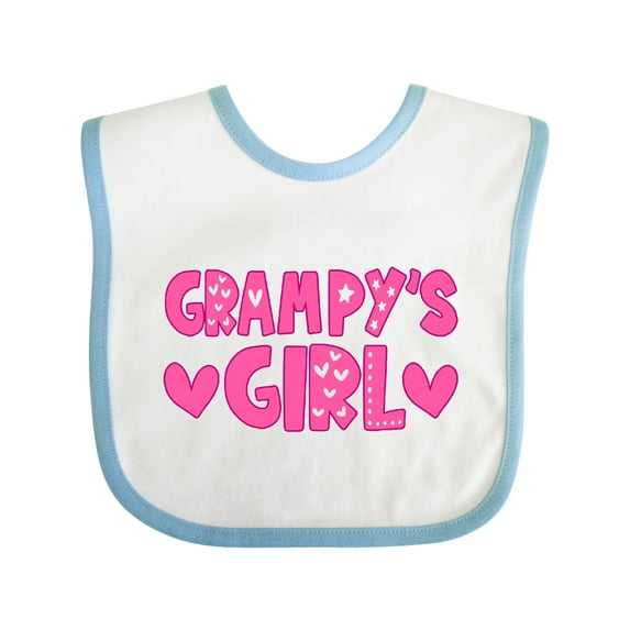 Inktastic Grampy's Girl Granddaughter Girls Baby Bib