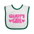 thumbnail image 1 of Inktastic Grampy's Girl Granddaughter Girls Baby Bib, 1 of 4