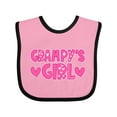 thumbnail image 1 of Inktastic Grampy's Girl Granddaughter Girls Baby Bib, 1 of 4
