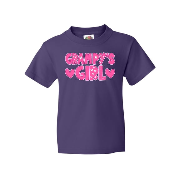 Inktastic Grampy's Girl Granddaughter Gift Youth T-Shirt