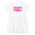 thumbnail image 1 of Inktastic Grampy's Girl Granddaughter Girls Toddler Dress, 1 of 5