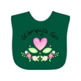 thumbnail image 1 of Inktastic Grampy's Girl Heart Flowers Girls Baby Bib, 1 of 4