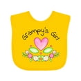 thumbnail image 1 of Inktastic Grampy's Girl Heart Flowers Girls Baby Bib, 1 of 4