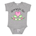 thumbnail image 1 of Inktastic Grampy's Girl Heart Flowers Girls Baby Bodysuit, 1 of 5