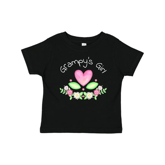 Inktastic Grampy's Girl- Heart Flowers Girls Baby T-Shirt