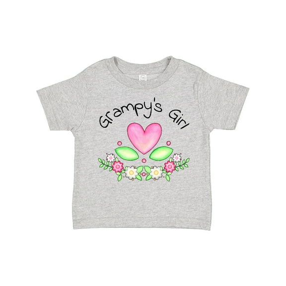Inktastic Grampy's Girl- Heart Flowers Girls Toddler T-Shirt
