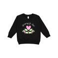 thumbnail image 1 of Inktastic Grampy's Girl Heart Flowers Toddler Sweatshirt, 1 of 4