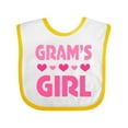 thumbnail image 1 of Inktastic Grams Girl Granddaughter Girls Baby Bib, 1 of 4