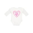 thumbnail image 1 of Inktastic Gran's Sweetie Pie with Pink Hearts Boys or Girls Long Sleeve Baby Bodysuit, 1 of 5