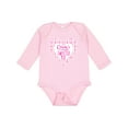 thumbnail image 1 of Inktastic Gran's Sweetie Pie with Pink Hearts Boys or Girls Long Sleeve Baby Bodysuit, 1 of 5