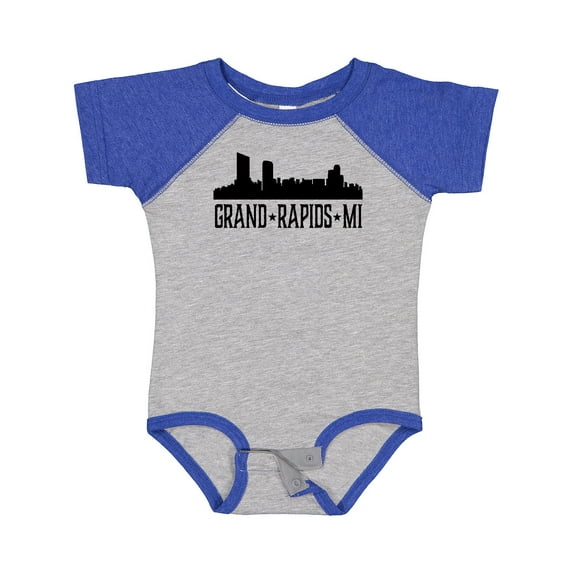Inktastic Grand Rapids Michigan City Skyline Boys or Girls Baby Bodysuit