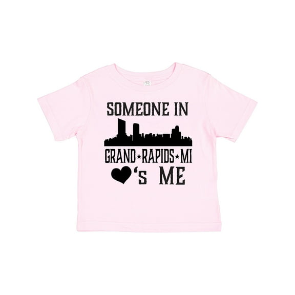 Inktastic Grand Rapids Michigan Someone Loves Me Boys or Girls Toddler T-Shirt