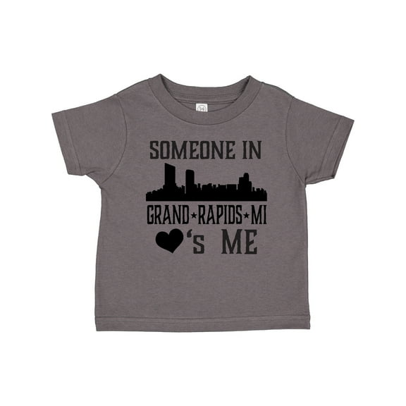 Inktastic Grand Rapids Michigan Someone Loves Me Boys or Girls Toddler T-Shirt