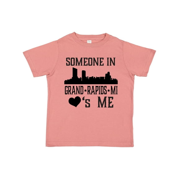 Inktastic Grand Rapids Michigan Someone Loves Me Boys or Girls Toddler T-Shirt