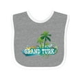 thumbnail image 1 of Inktastic Grand Turk Island Boys or Girls Baby Bib, 1 of 4