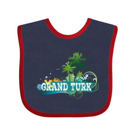 Inktastic Grand Turk Island Boys or Girls Baby Bib